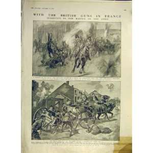   Ww1 War British Guns France Cavalry Horse Soldier 1914