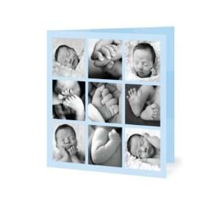 Boy Birth Announcements   Simplified Squares Stream By Hello Little 