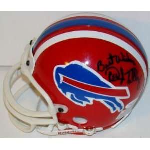 Darryl Talley Autographed Mini Helmet   Bills JSA   Autographed NFL 