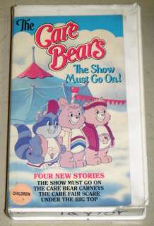 CARE BEARS THE SHOW MUST GO ON VHS MOVIE, Fries Home Video 1988   4 