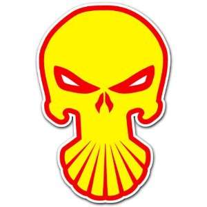 Shell Skull Punisher Gas Gasoline Station Car Bumper Sticker Decal 5 
