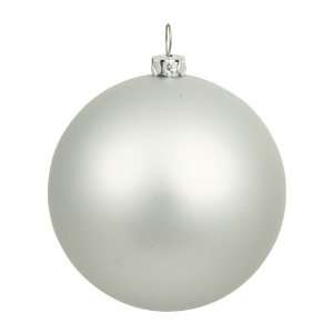  12 Silver Matte Ball ORNAMENT UV Shatterproof