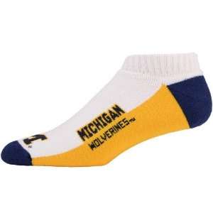    Michigan Wolverines Tri Color Ankle Socks