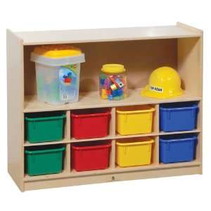  Shelf Storage with 8 Short Cubbies (Multi Colored Short 