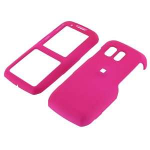 Samsung Rant M540 Magenta Rubberize Textured Snap On Case Cover with 