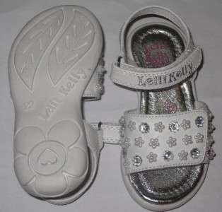 Lelli Kelly 8489 Bucaneve White Beaded Sandals shoe NEW  