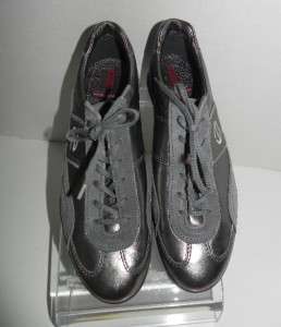NEW Ecco Gray Leather/Suede Sneakers Shoes size 41 10  