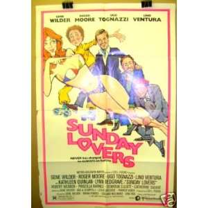  Movie PosterSunday LoversGene Wilder Roger Moore F55 