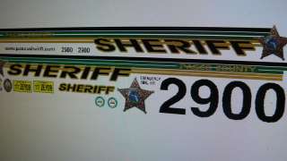 Pasco County Florida Sheriff Car Decals 118 scale  