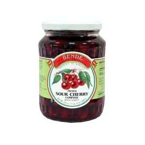 Pitted Sour Cherries Compote (bende) 24oz  Grocery 