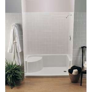  Tub Shower MTSB 6030SEATED 60X30 End Drain Seated Shower Base Group 