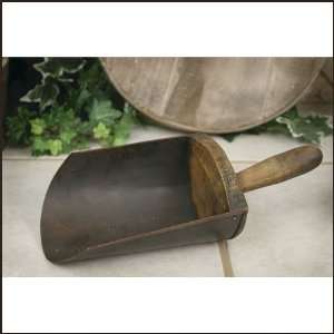  Treen Wood and Metal Scoop