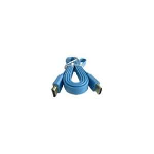   5ft HDMI A Male to Flat Cable(Blue) for Gateway computer Electronics