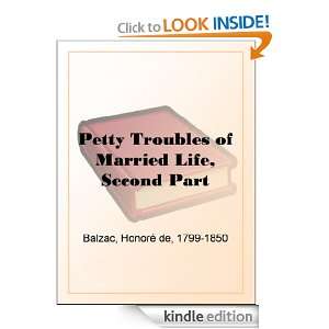 Petty Troubles of Married Life, Second Part Honoré de Balzac  