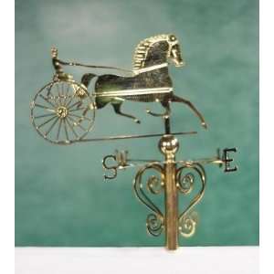    Dollhouse Miniature Brass Trotter Weathervane 