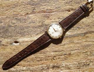 Nice 50s Gruen 17j Swiss Manual Wind Wrist Watch ~ Running Nicely