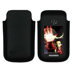  Iron Man Shooting on BlackBerry Leather Pocket Case 