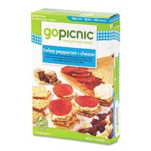  GoPicnic Ready To Eat Meals, Turkey Pepperoni + Cheese, 3 