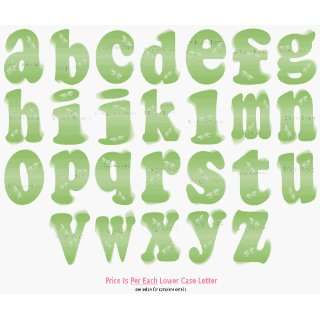 Green Dragonfly Alphabet Letter Name Wall Sticker baby nursery girls 