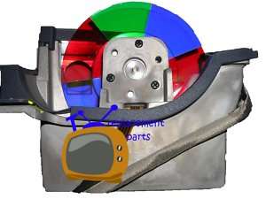 Samsung Color wheel   BP96 00674A   WITH THE HOUSING  