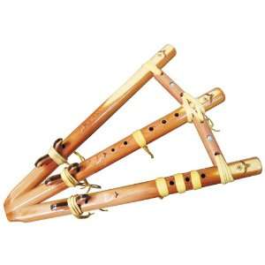  Native American Triple Flute  key of A, Cedar Musical 