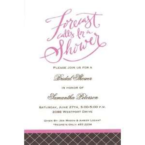  Forecast Calls, Custom Personalized Wedding Invitation, by 