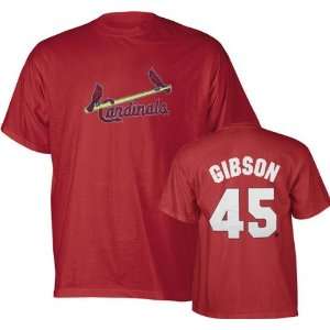 com Bob Gibson Majestic Cooperstown Throwback Player Name and Number 