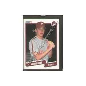 1990 Fleer Regular #554 Dennis Cook, Philadelphia Phillie Baseball 