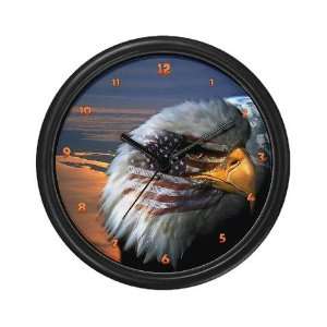  Earth Patriot Eagle Cool Wall Clock by 