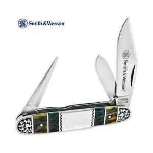  S&W Cattle Knife Bone & Steel Handle 