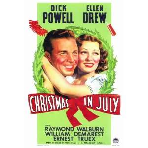  Christmas in July (1940) 27 x 40 Movie Poster Style A 