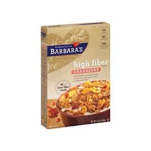 Barbaras Bakery Cereal, Hi Fiber, Cranberry 13 oz. (Pack of 6 