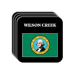US State Flag   WILSON CREEK, Washington (WA) Set of 4 Mini Mousepad 