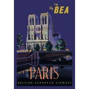  Vintage Art BE Paris and Notre Dame Cathedral   00274 3 