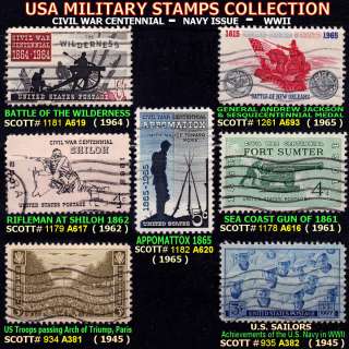 MILITARY STAMPS FROM U.S.A  CIVIL WAR CENTENNIAL   NAVY ISSUE 
