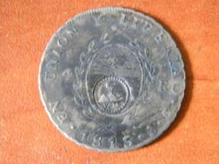 CHILE SILVER COIN 4 REALES 1813 COUNTERMARKED COINAGE  
