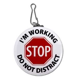  Service Dog WORKING DO NOT DISTRACT Red Stop 2.25 inch 