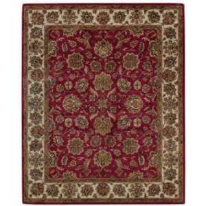  Capel Persian 6 Round red Area Rug