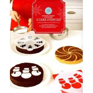  Martha Stewart Collection 3 Cake Stencils Holiday Themed 