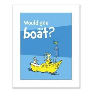  Dr. Seuss Green Eggs and Ham Would You on a Boats Print 8 