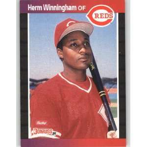  1989 Donruss #435 Herm Winningham   Cincinnati Reds 