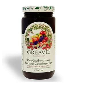 Greaves Preserves Cranberry Sauce  Grocery & Gourmet Food