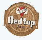 RED TOP ALE BEER LABEL WOOD GRAIN 1950S NOT AN IRTP BUT HARD 2 FIND 