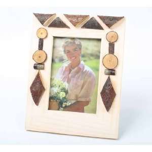   Cut Tree Bark Wooden Designs  6 Frames for One Price Arts, Crafts