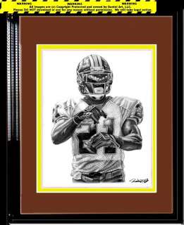 SEAN TAYLOR LITHOGRAPH POSTER PRINT IN REDSKINS JERSEY  