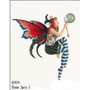   II Ornament Amy Brown Fairy Art Work in Poly Stone