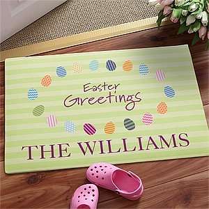  Personalized Easter Doormats   Easter Eggs Patio, Lawn & Garden