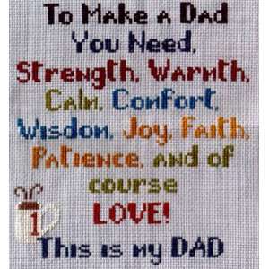  To Make A Dad   Cross Stitch Pattern Arts, Crafts 