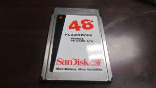 SanDisk 48MB Flash Disk PCMCIA PC Card ATA SDP3B 48 584  