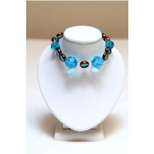  Blue Chinese Crystal with Czech Beads 